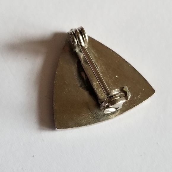 Vintage NEA Maine lapel pin red, white, and blue enamel silver tone - Picture 9 of 10